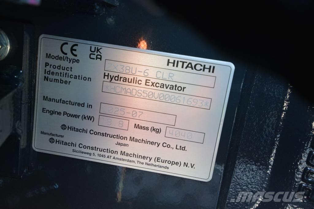 Hitachi ZX 38 U-6 Mini bageri <7t