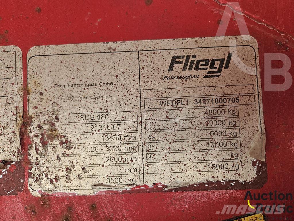 Fliegl SDS 480 T Poluprikolice sa ceradom
