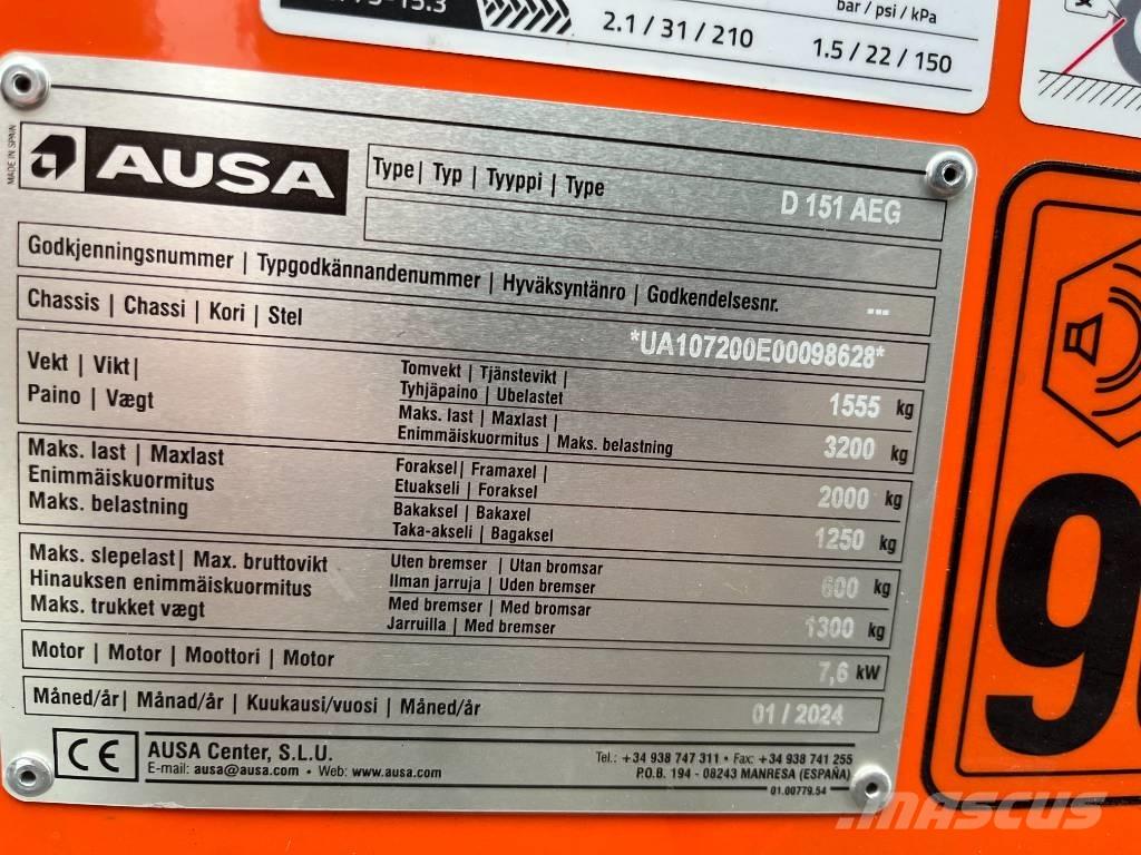 Ausa D151AEG Demperi za gradilišta