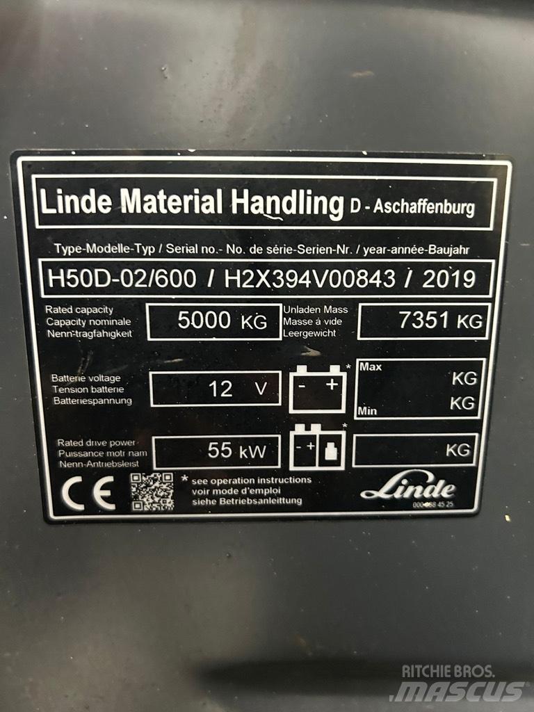 Linde H 50D-02/600 Dizelski viličari