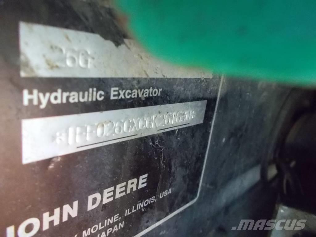 John Deere 26G Mini bageri <7t
