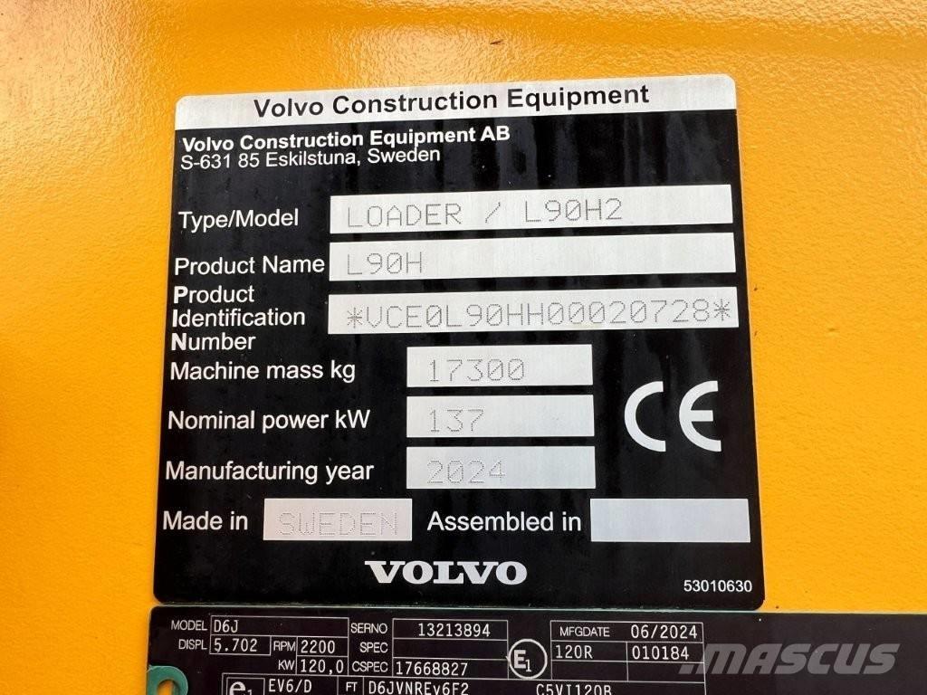 Volvo L90H2 Utovarivači na kotačima