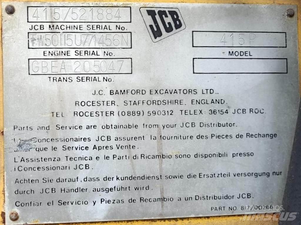 JCB 415P Utovarivači na kotačima