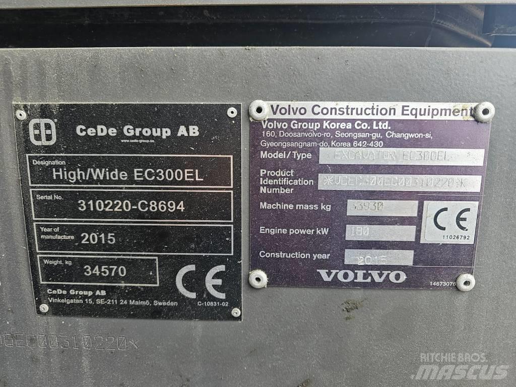 Volvo EC 300 EL Bageri gusjeničari
