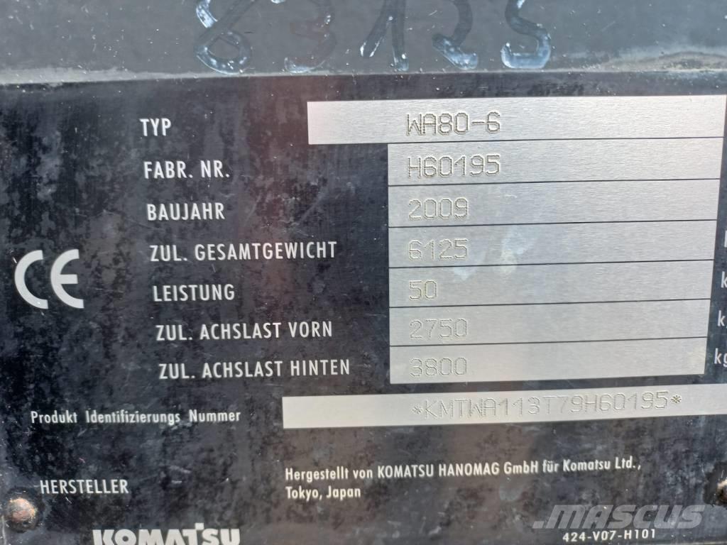 Komatsu WA 80-6 Utovarivači na kotačima
