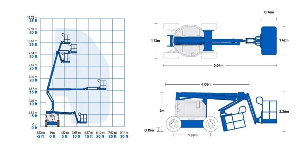 Genie Z 34/22 RT J Zglobne podizne platforme