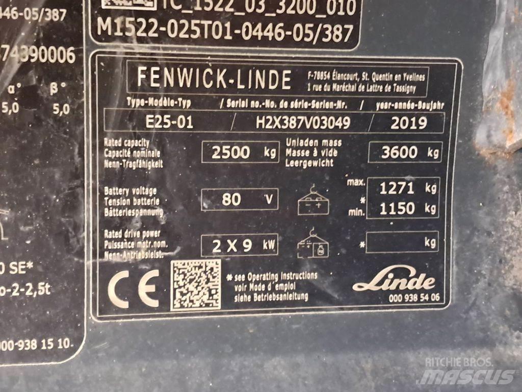 Linde E25-01 Električni viličari
