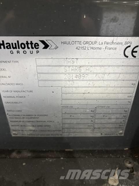 Haulotte Star 6 Vertikalne radne podizne platforme