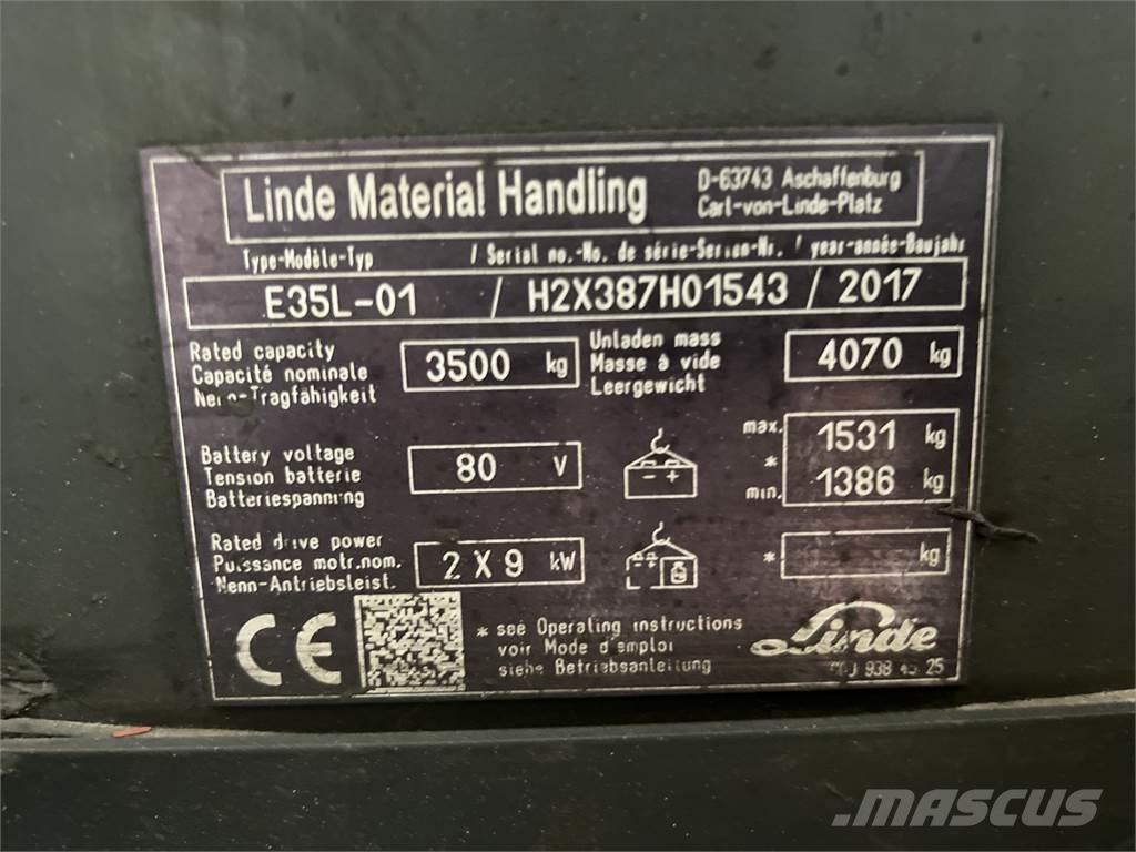 Linde E35L-01 Električni viličari