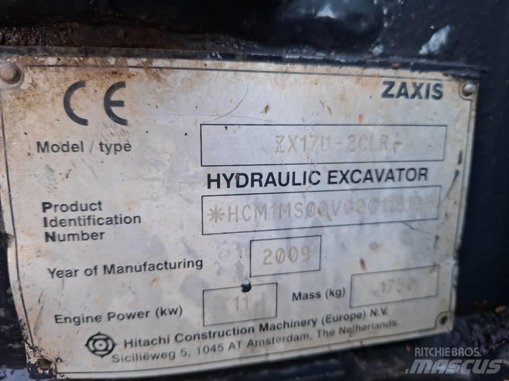 Hitachi ZX17U-2CLR Mini bageri <7t