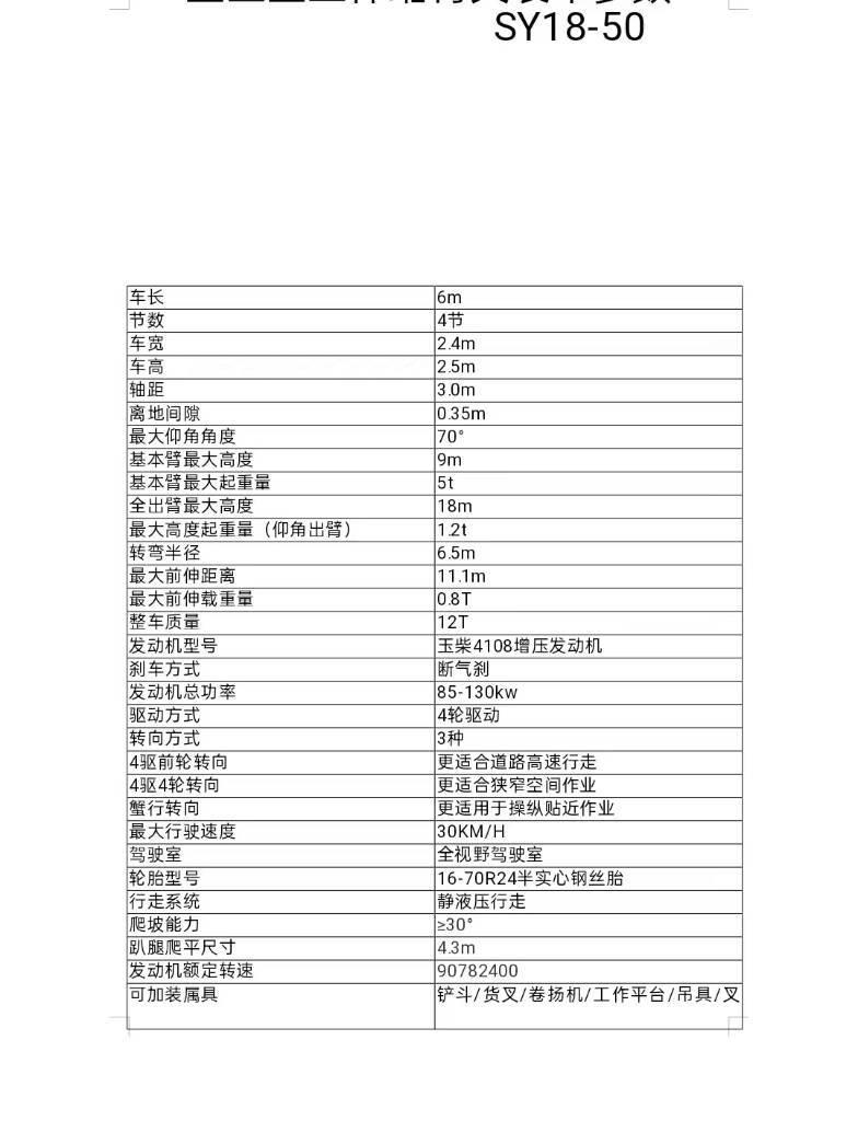  盛亚重工 SY18-50 Dizelski viličari