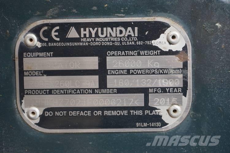 Hyundai R260LC-9A Bageri gusjeničari