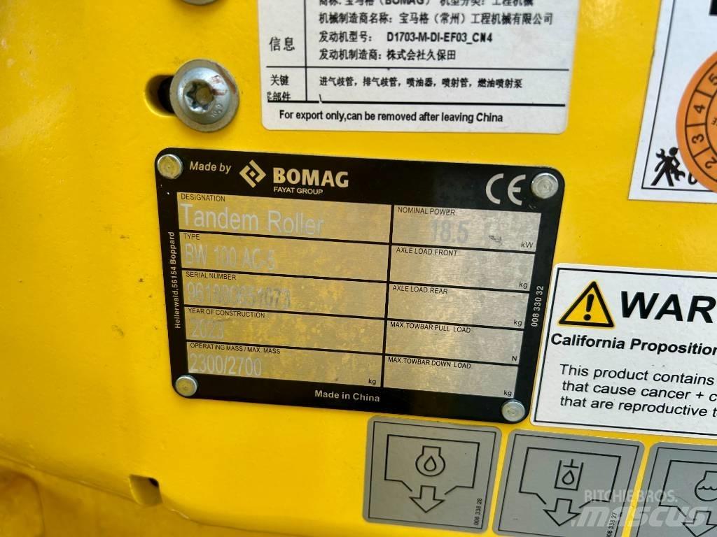 Bomag BW 100 AC-5 Valjci sa dvojnim bubnjem