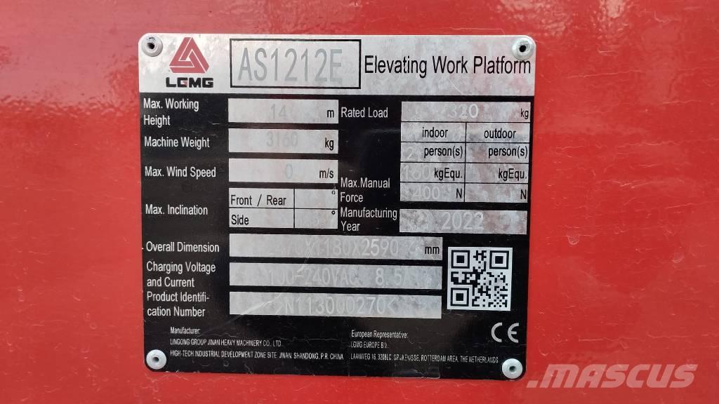 LGMG AS 1212 E Škaraste platforme