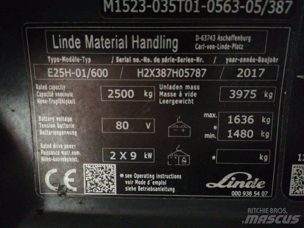 Linde E25H-01/600 Električni viličari