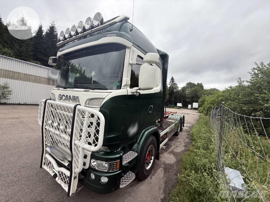 Scania R 520 LB Rol kiper kamioni s kukama za dizanje
