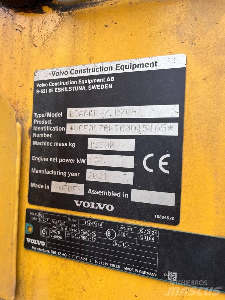 Volvo L 70 H Utovarivači na kotačima