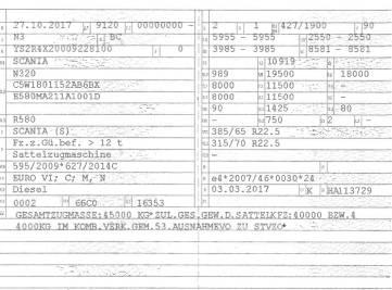 Scania R 580 Traktorske jedinice
