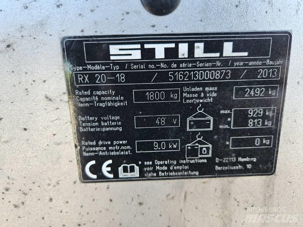 Still RX 20-18 Električni viličari