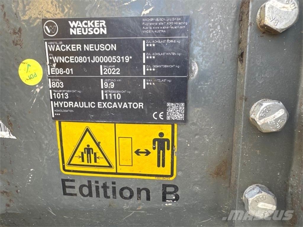 Wacker Neuson 803 Bageri gusjeničari