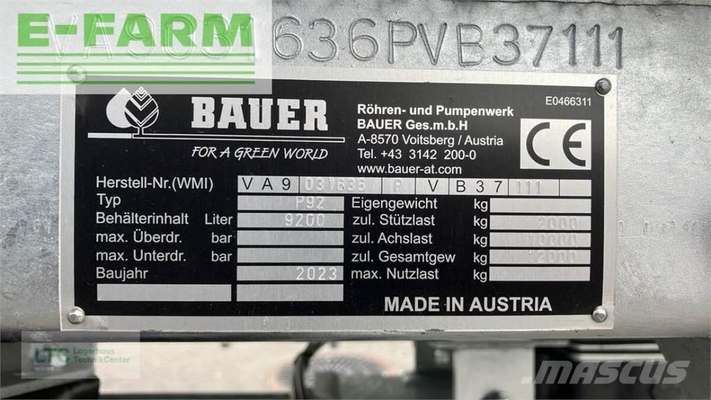 Bauer p 92 Drugi strojevi za gnojenje i dodatna oprema