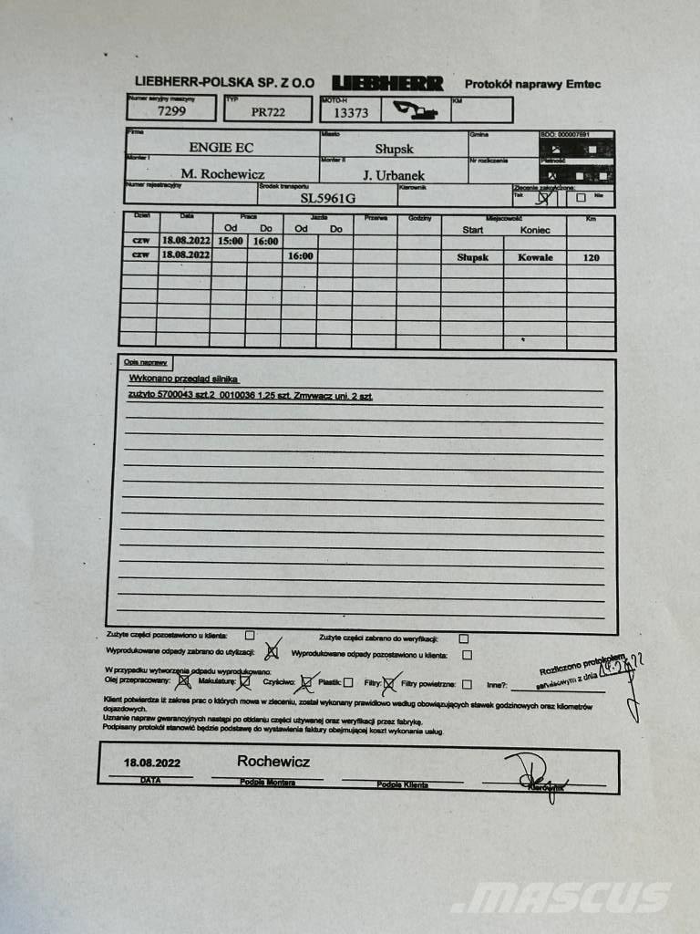Liebherr PR 722 B M Buldožeri gusjeničari