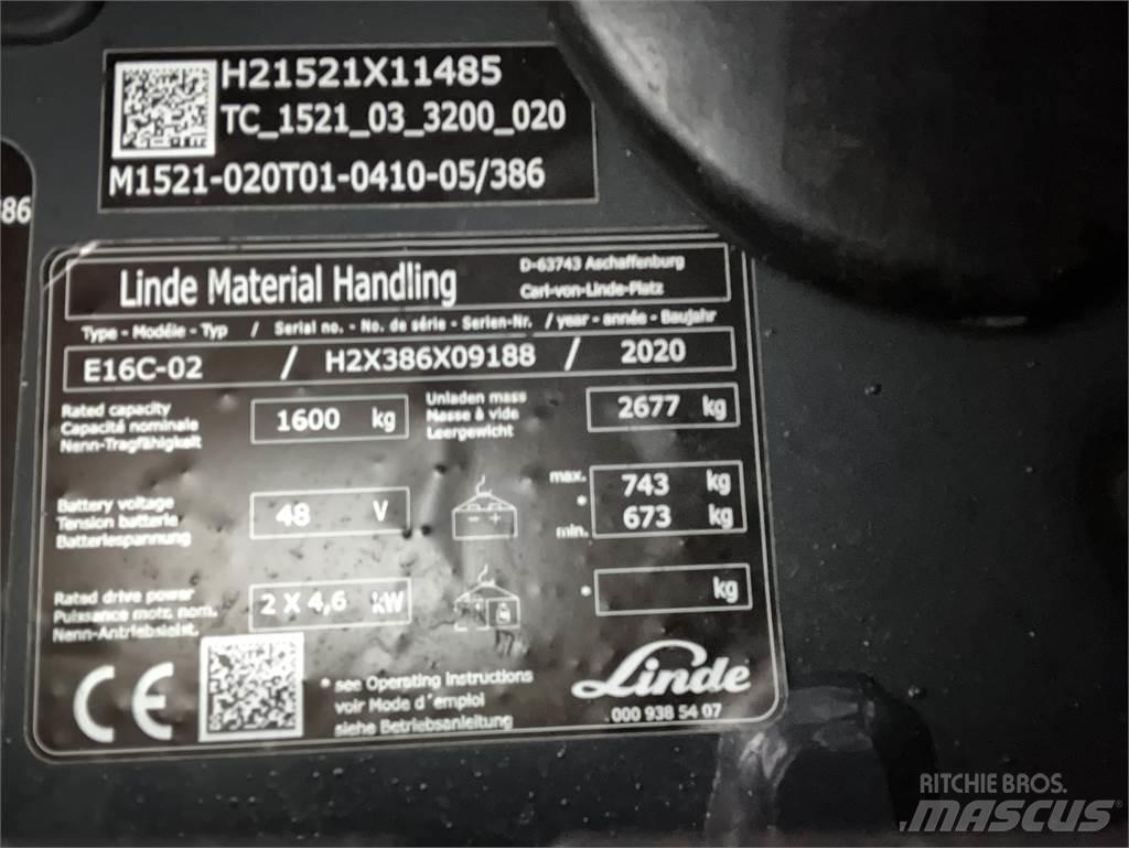Linde E16C Električni viličari