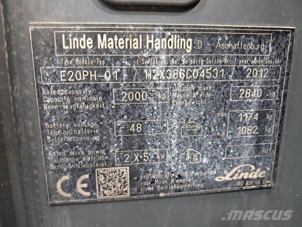 Linde E20PH-01 Električni viličari