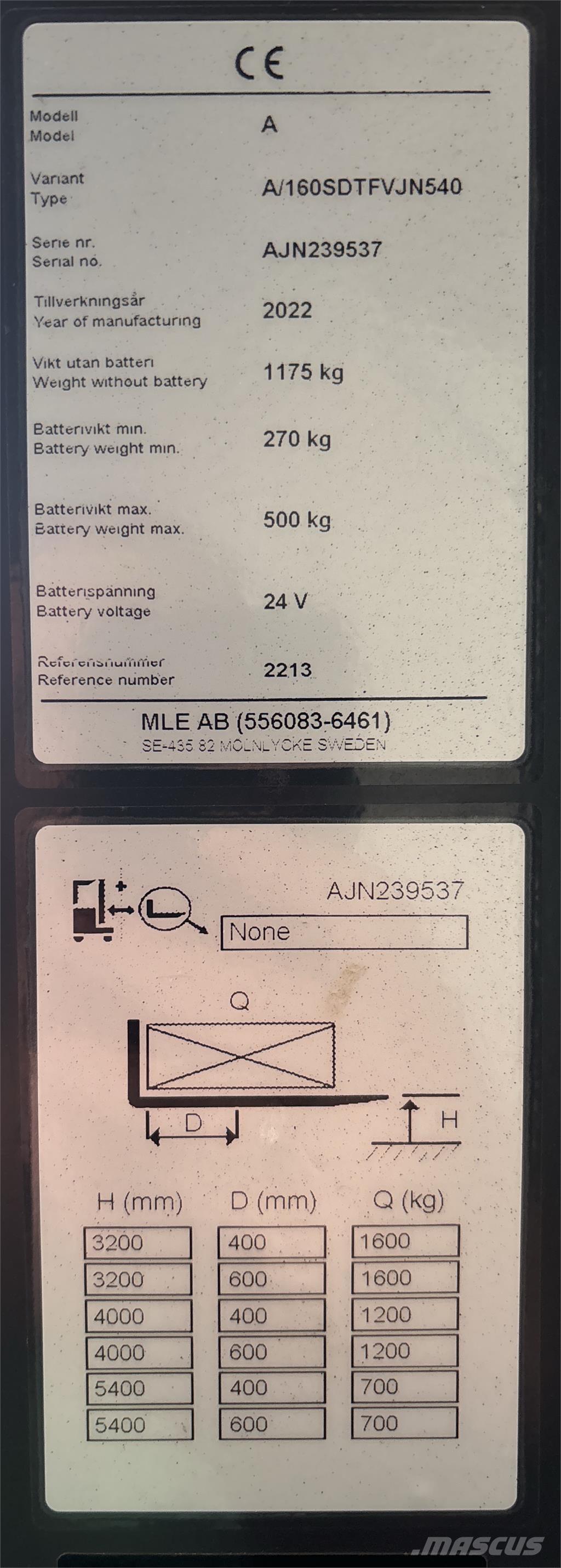 Atlet A160 Samopogonski ručni viličari
