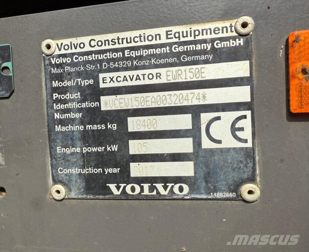 Volvo EWR150E Bageri na kotačima