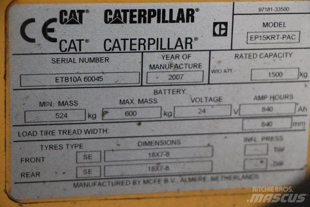 CAT EP15KRT-PAC Električni viličari