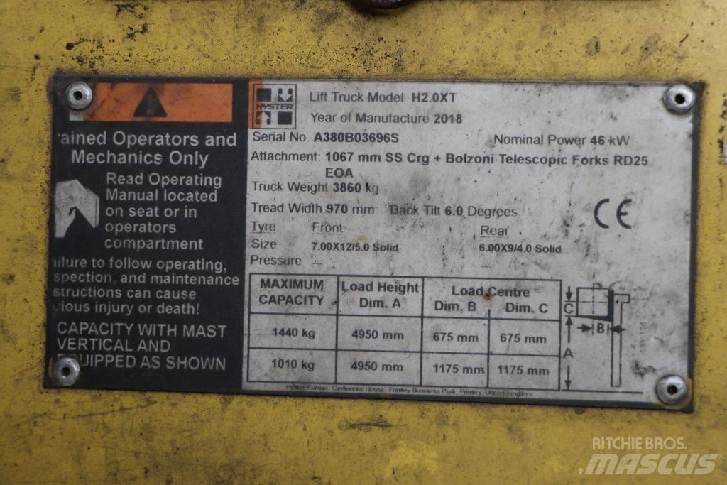 Hyster H2.0XT Plinski viličari