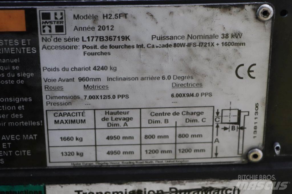 Hyster H2.5FT Plinski viličari