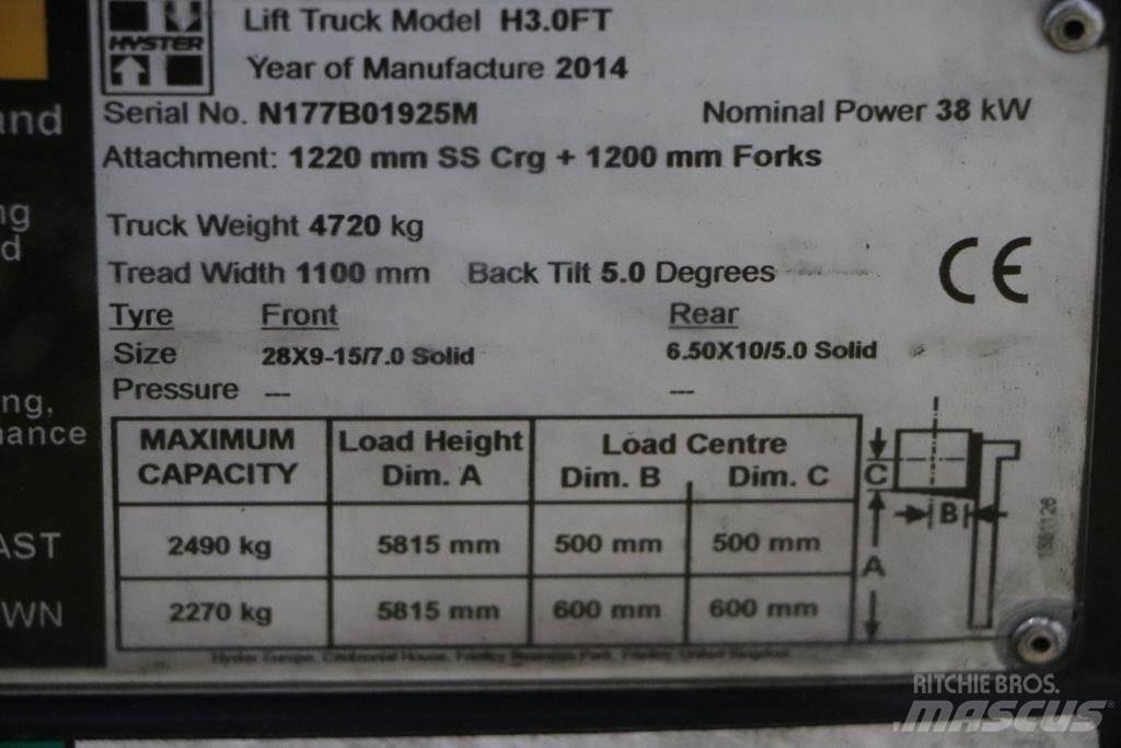 Hyster H3.0FT Plinski viličari