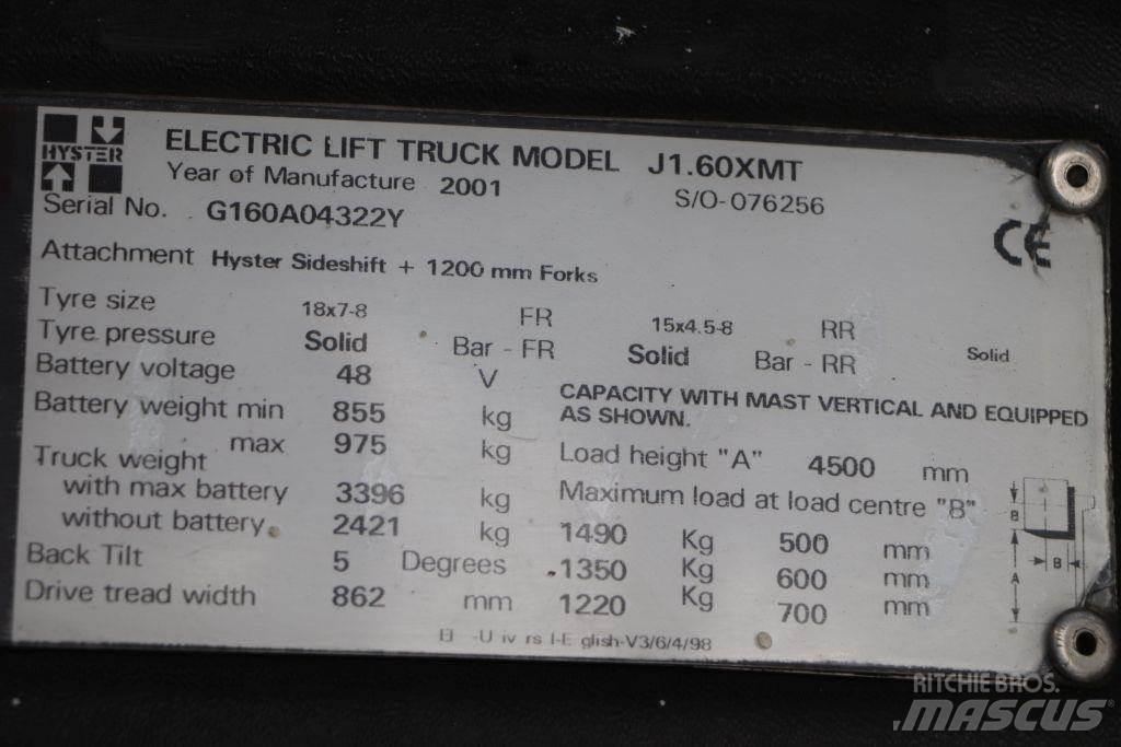 Hyster J1.60XMT Električni viličari