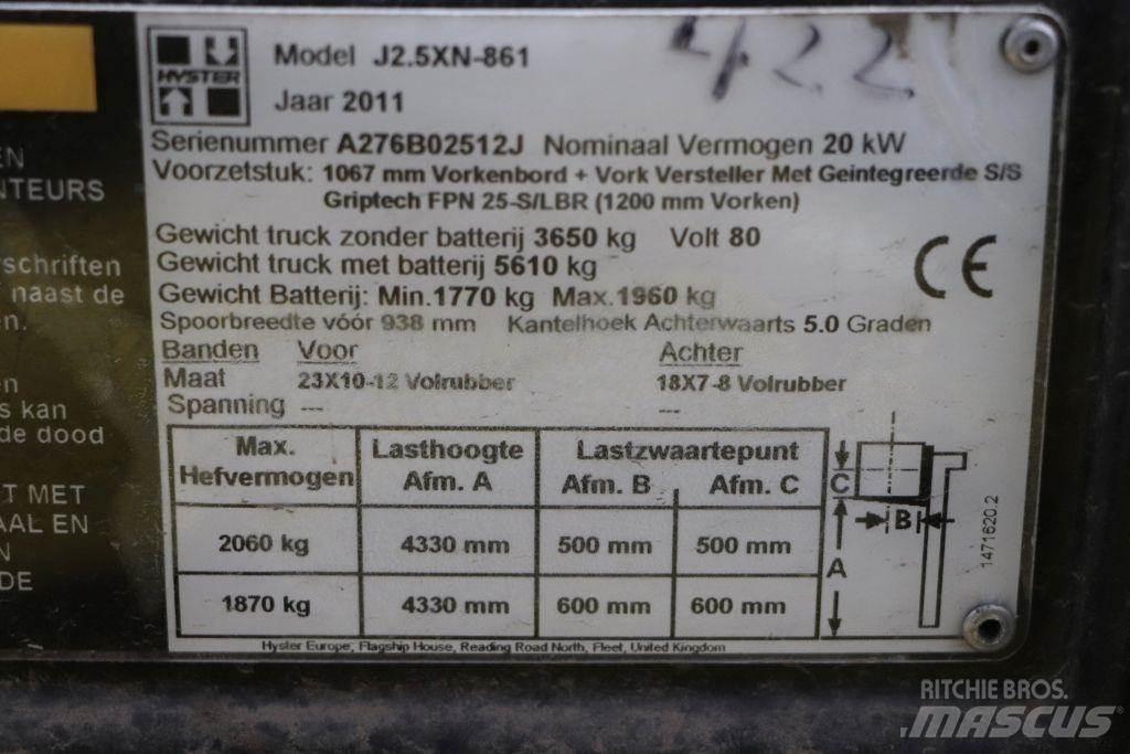Hyster J2.5XN Električni viličari