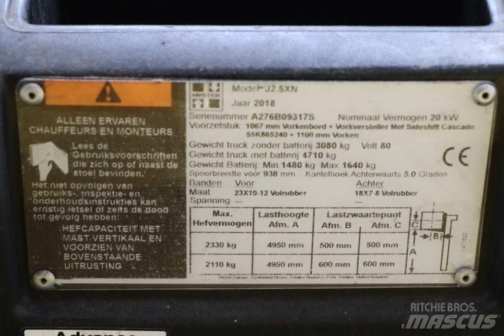 Hyster J2.5XN Električni viličari
