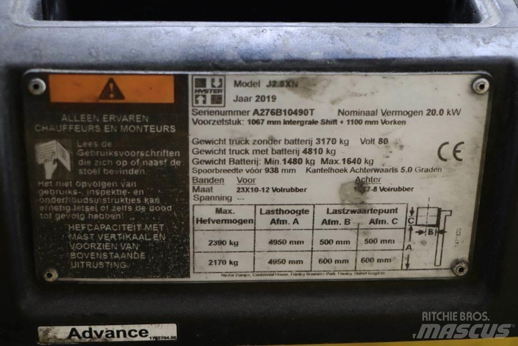 Hyster J2.5XN Električni viličari