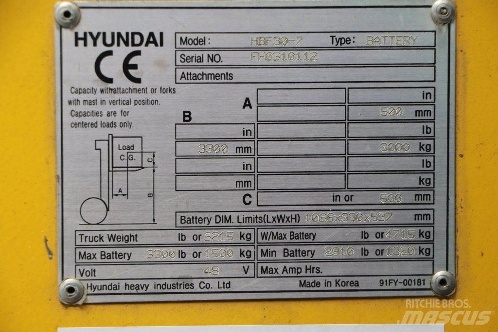 Hyundai HBF30-7 Električni viličari