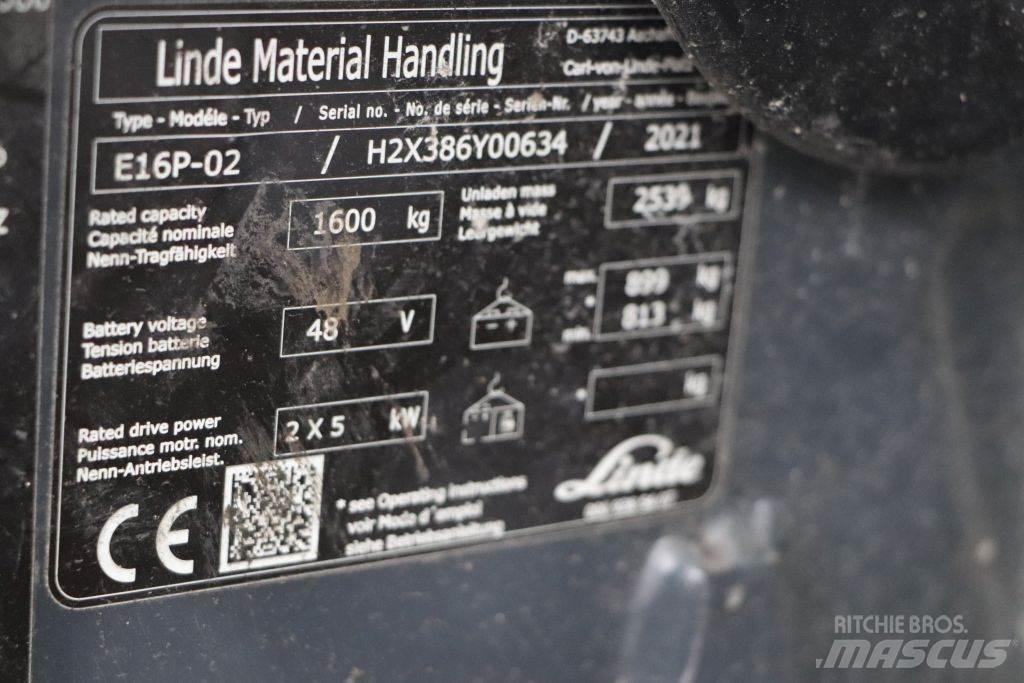 Linde E16P-02 Električni viličari