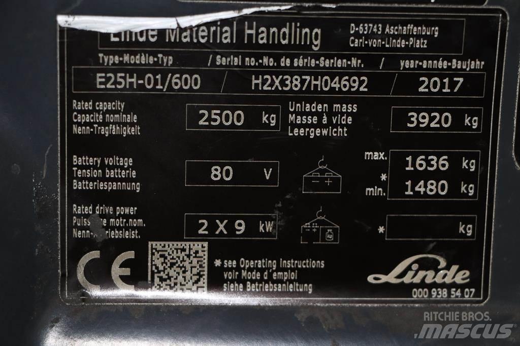Linde E25H-01/600 Električni viličari