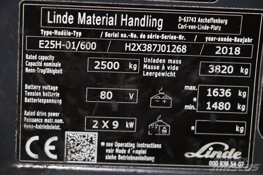Linde E25H-01/600 Električni viličari