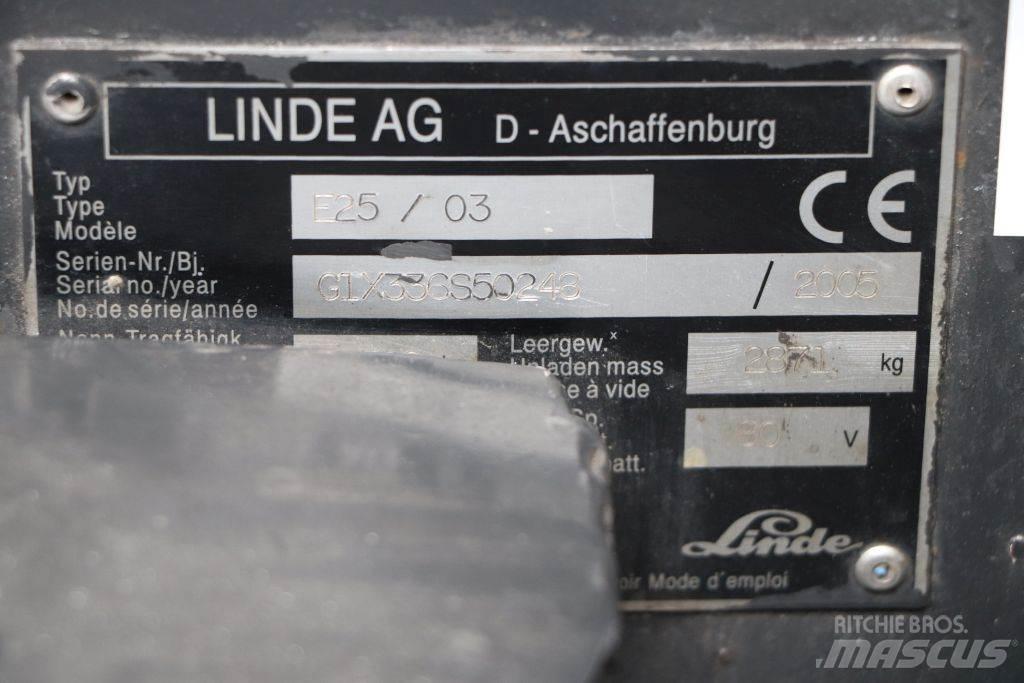 Linde E25S/03 Električni viličari