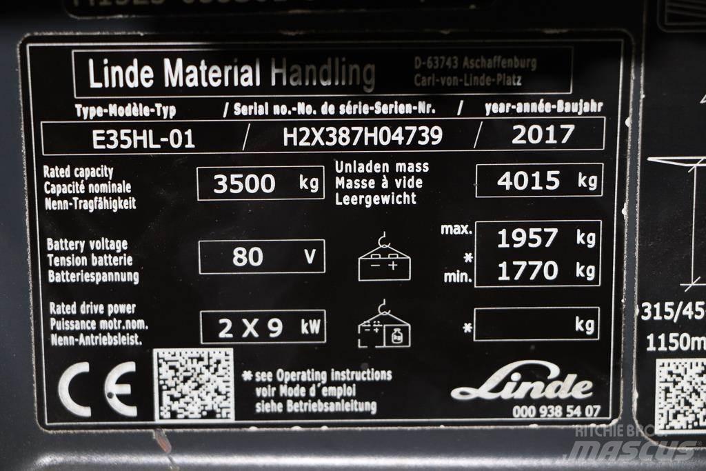Linde E35HL-01 Električni viličari