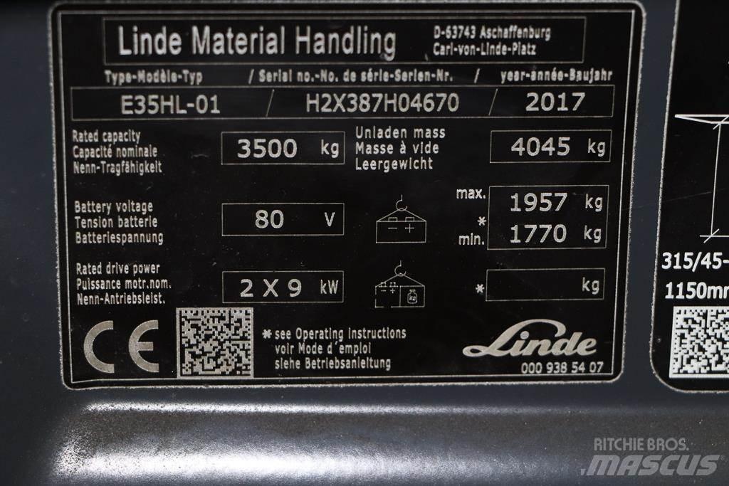 Linde E35HL-01 Električni viličari