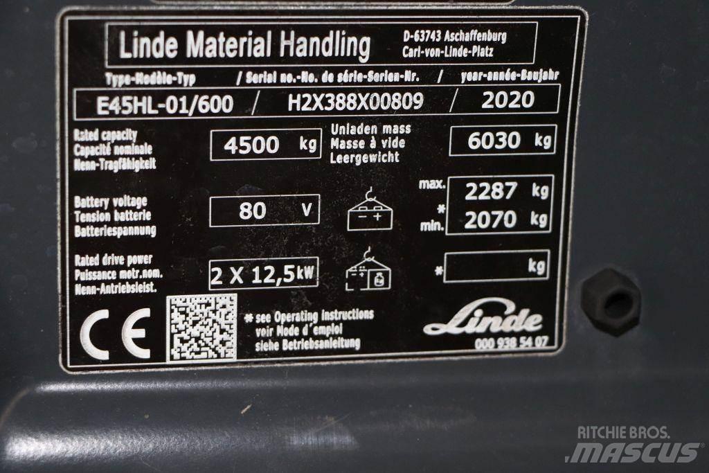 Linde E45HL-01/600 Električni viličari