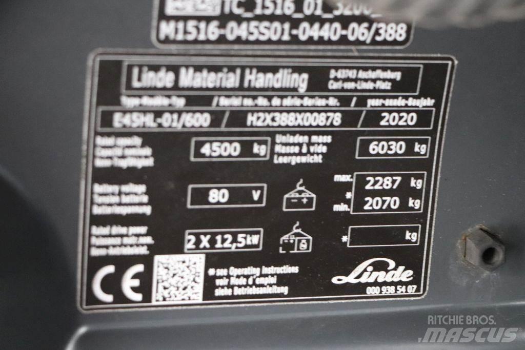 Linde E45HL-01/600 Električni viličari