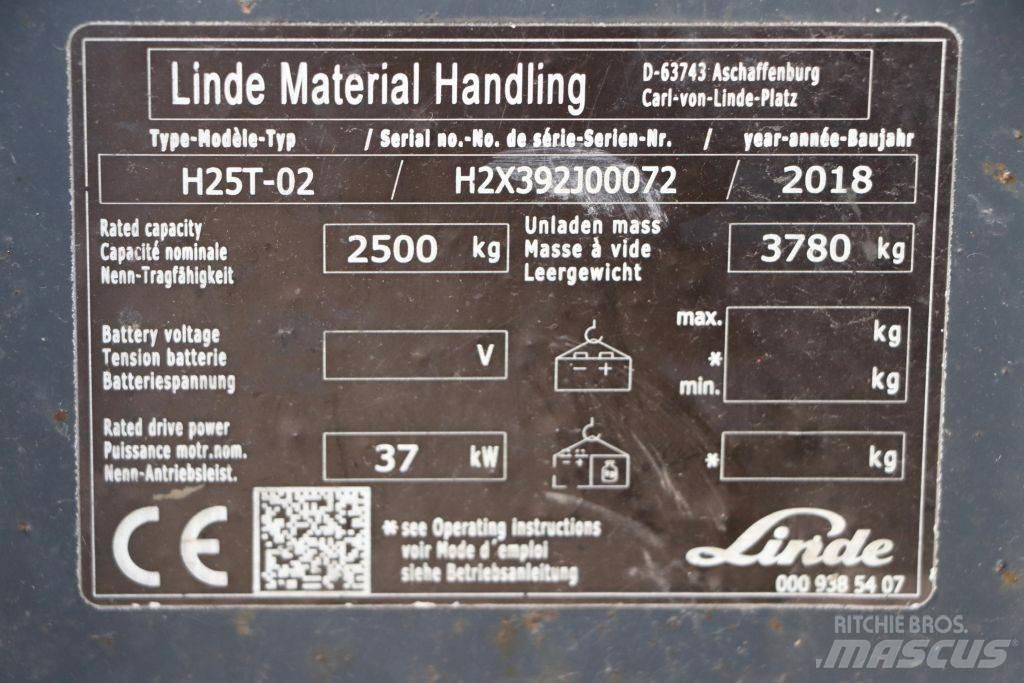 Linde H25T-02 Plinski viličari