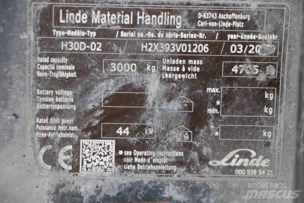 Linde H30D-02 Dizelski viličari