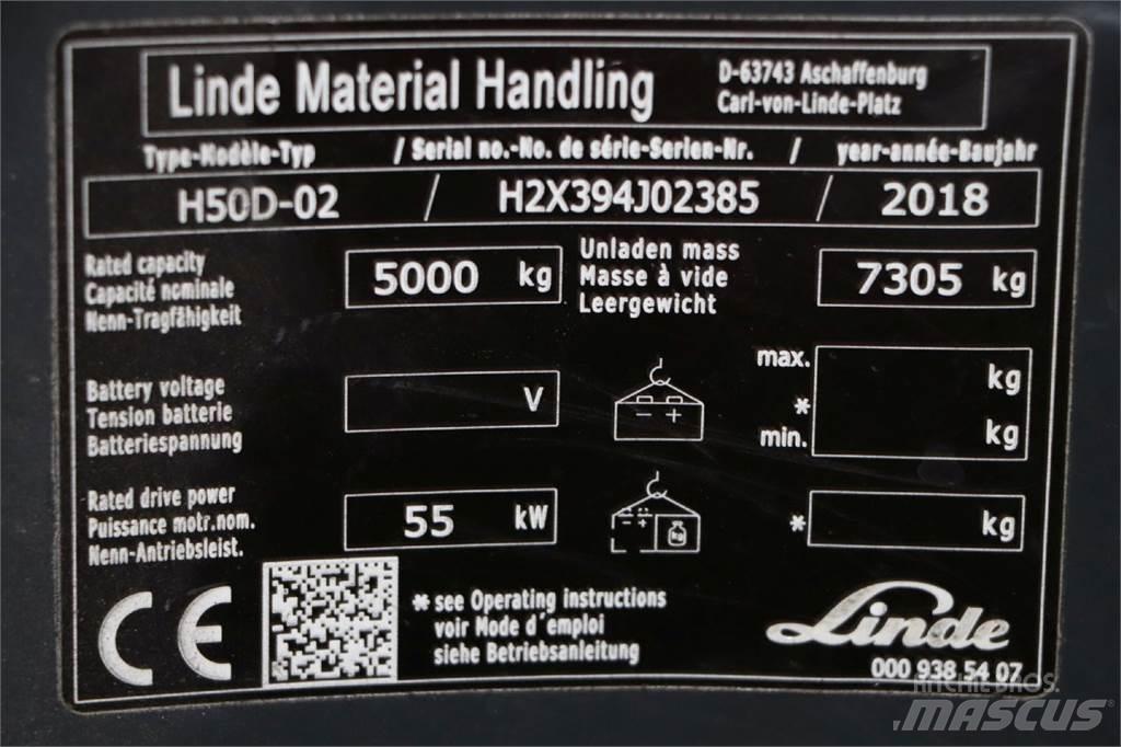 Linde H50D-02 Dizelski viličari